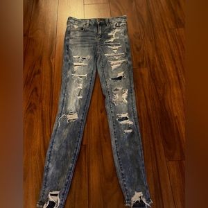 American Eagle Outfitters Ripped Skinny Jeans